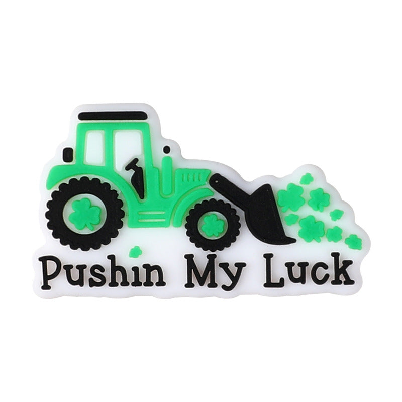 Wholesale 20pcs St. Patrick's Day Four Leaf Clover Focal Beads DIY Bead Accessories ACC-BDS-RongFa059