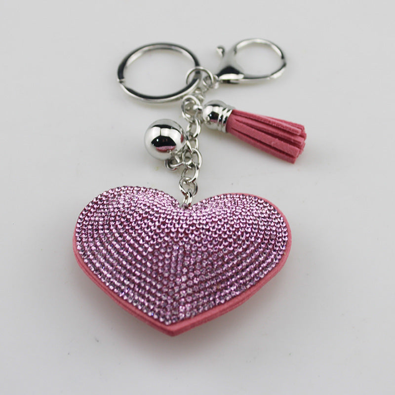 Wholesale Rhinestone Colorful Heart Keychain ACC-KC-TMS005