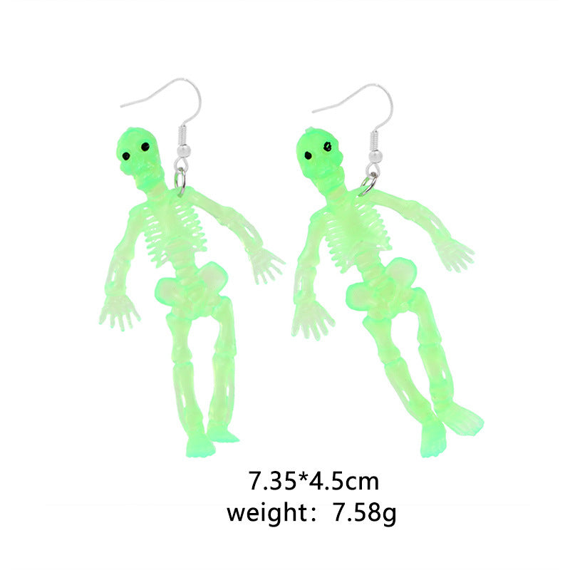 Wholesale Halloween Spider Pumpkin Ghost Skull Resin Earrings ACC-ES-BinLi005