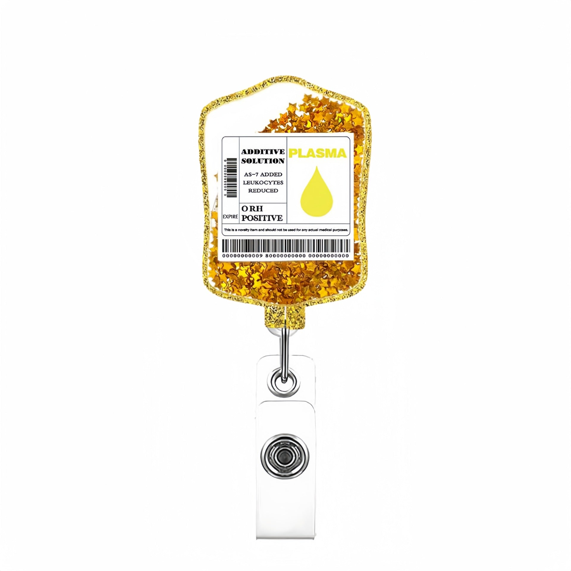 Wholesale IV Bag Design Liquid Glitter Retractable Badge Reel Fashion Accessory for ID Cards Boutique Resale