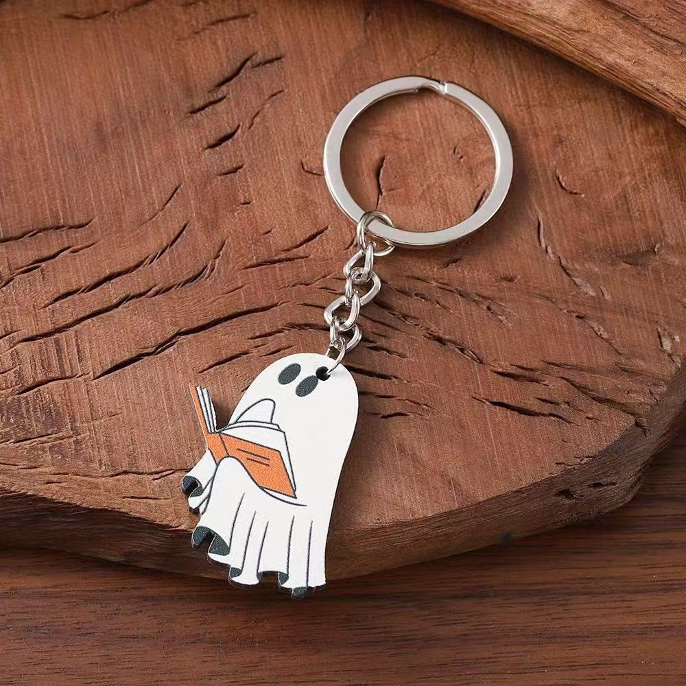 Wholesale Acrylic  Ghost Book Keychain Gift For Book Lovers Resale
