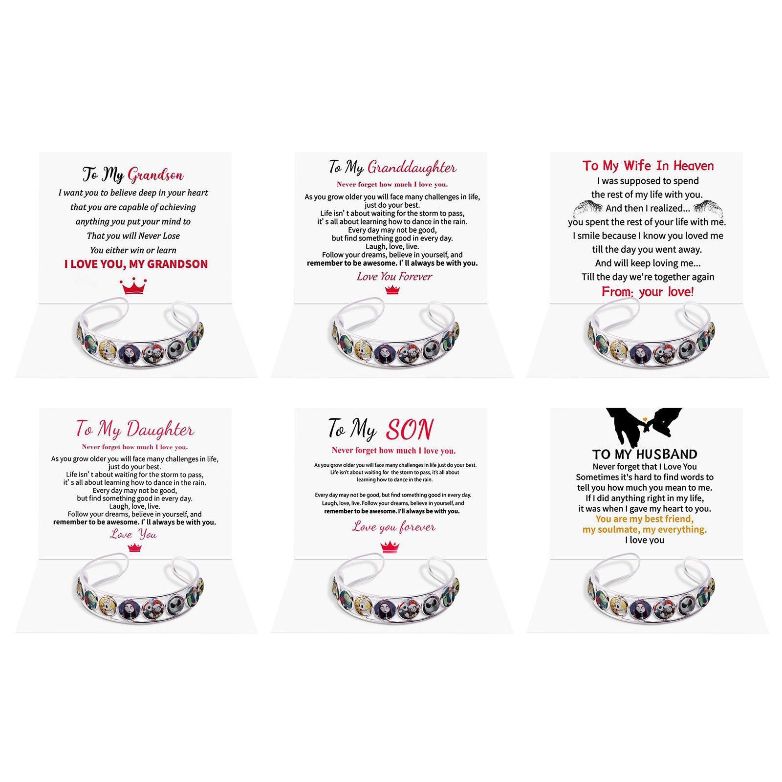 Wholesale Christmas Stainless Steel Time Gemstone Bracelet ACC-BT-Huhe003