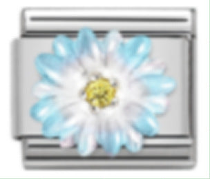 Wholesale 10pcs Italian Charm Bracelet 9mm DIY Splicing Flower Elements Stainless Steel Composable Bracelet