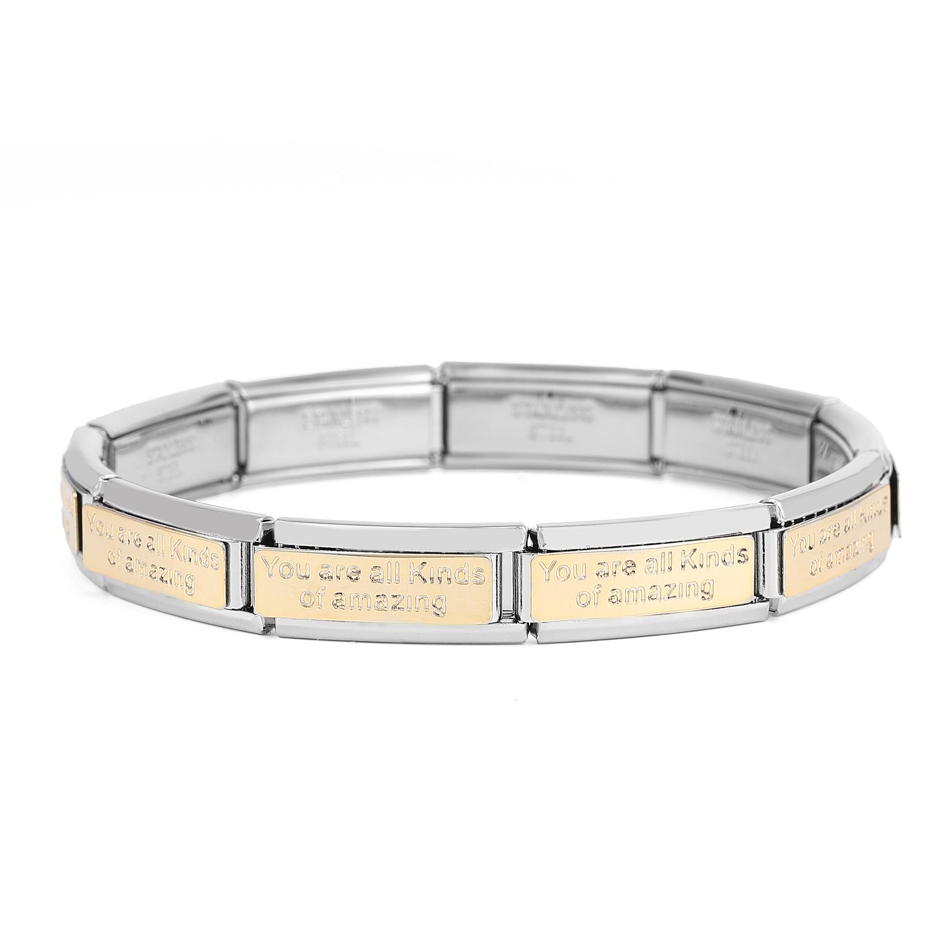 Wholesale Italian Charm Bracelet 9mm DIY Splicing Removable Stainless Steel Composable Bracelet