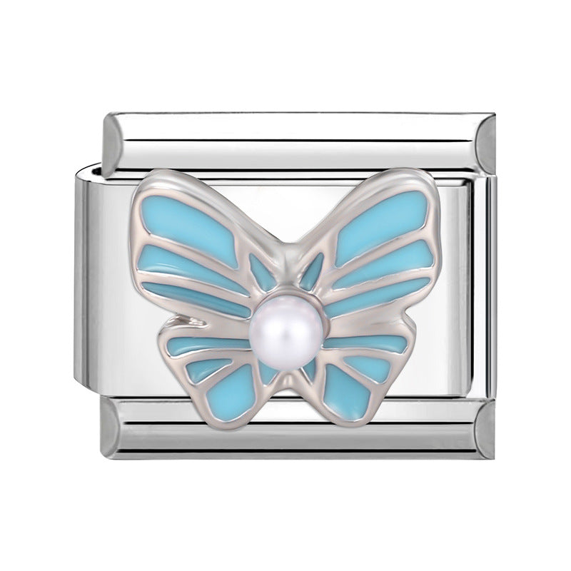 Wholesale Italian Charm Bracelet 9mm DIY Splicing Cute Creative Stainless Steel Composable Bracelet