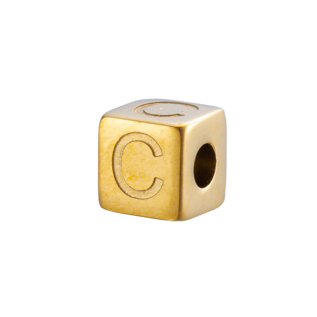 Wholesale 26 English Alphabet Accessories Geometric Stainless Steel Gold Sugar Jewelry Accessories