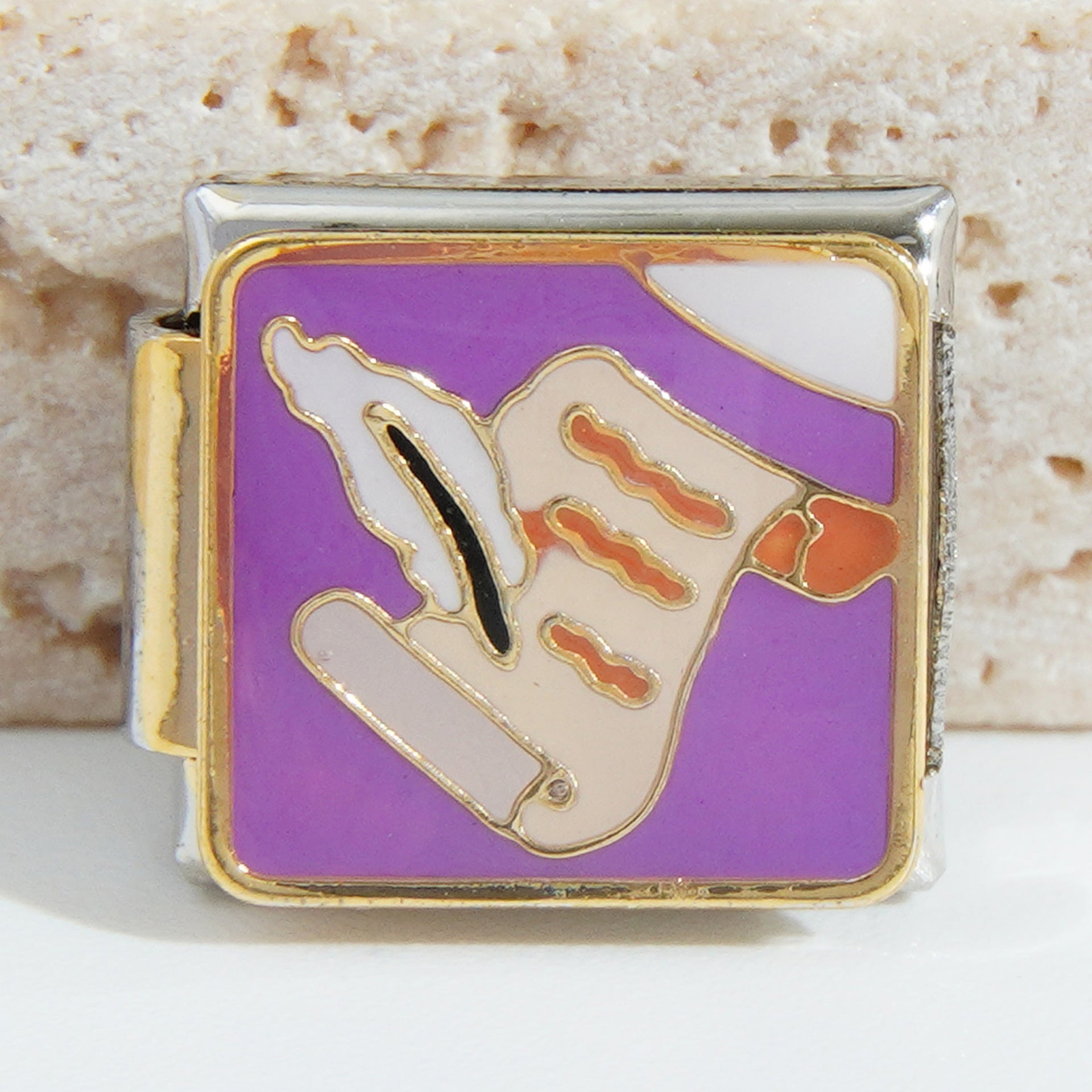 Wholesale Italian Charm Bracelet 9mm DIY Splicing Creative Pattern Stainless Steel Composable Bracelet