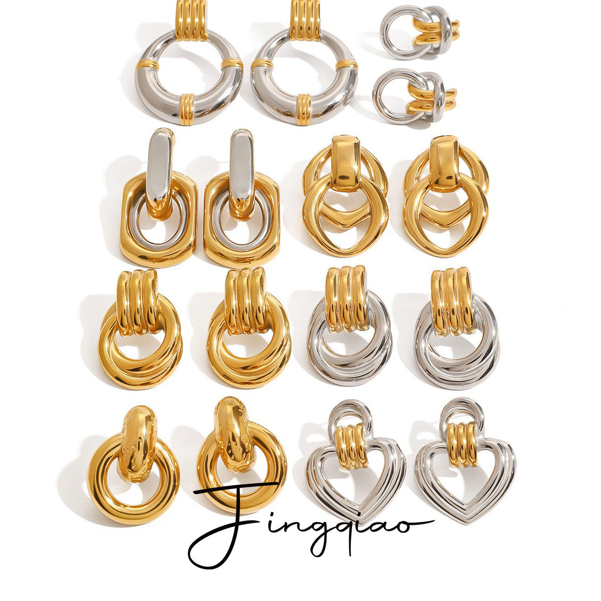 Wholesale  stainless steel circle earrings