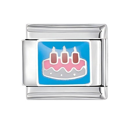 Wholesale Italian Charm Bracelet 9mm DIY Splicing Happy Birthday Stainless Steel Composable Bracelet