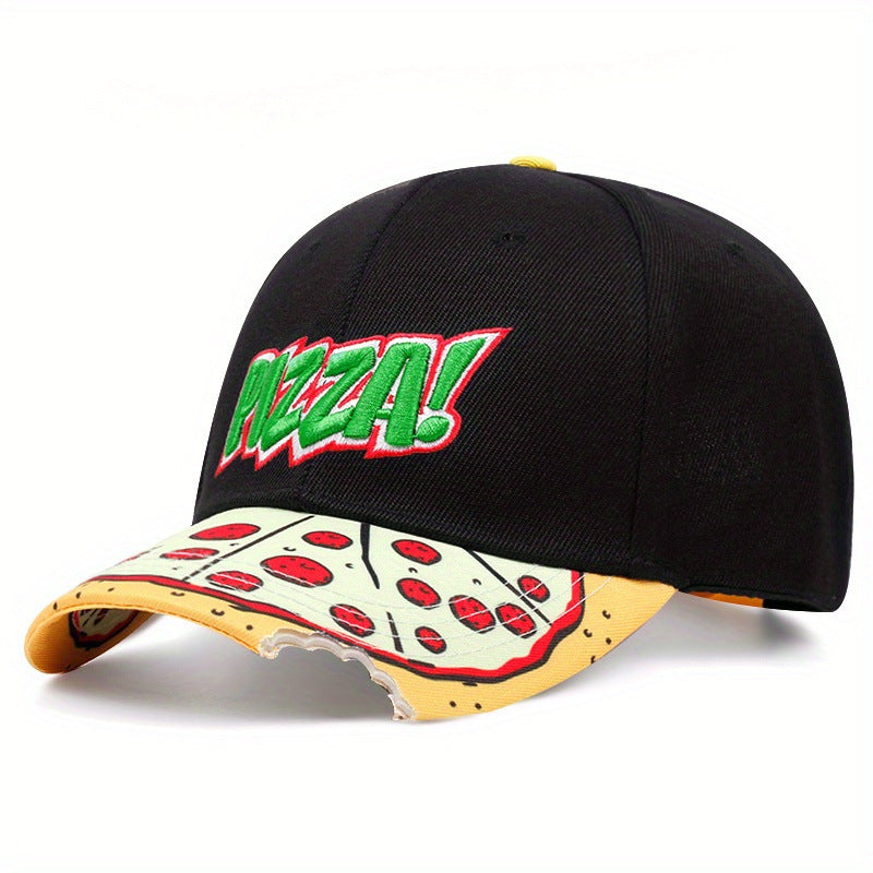 Wholesale Pizza Hat Embroidery Cartoon Cotton Baseball Cap ACC-HT-QiNiao003