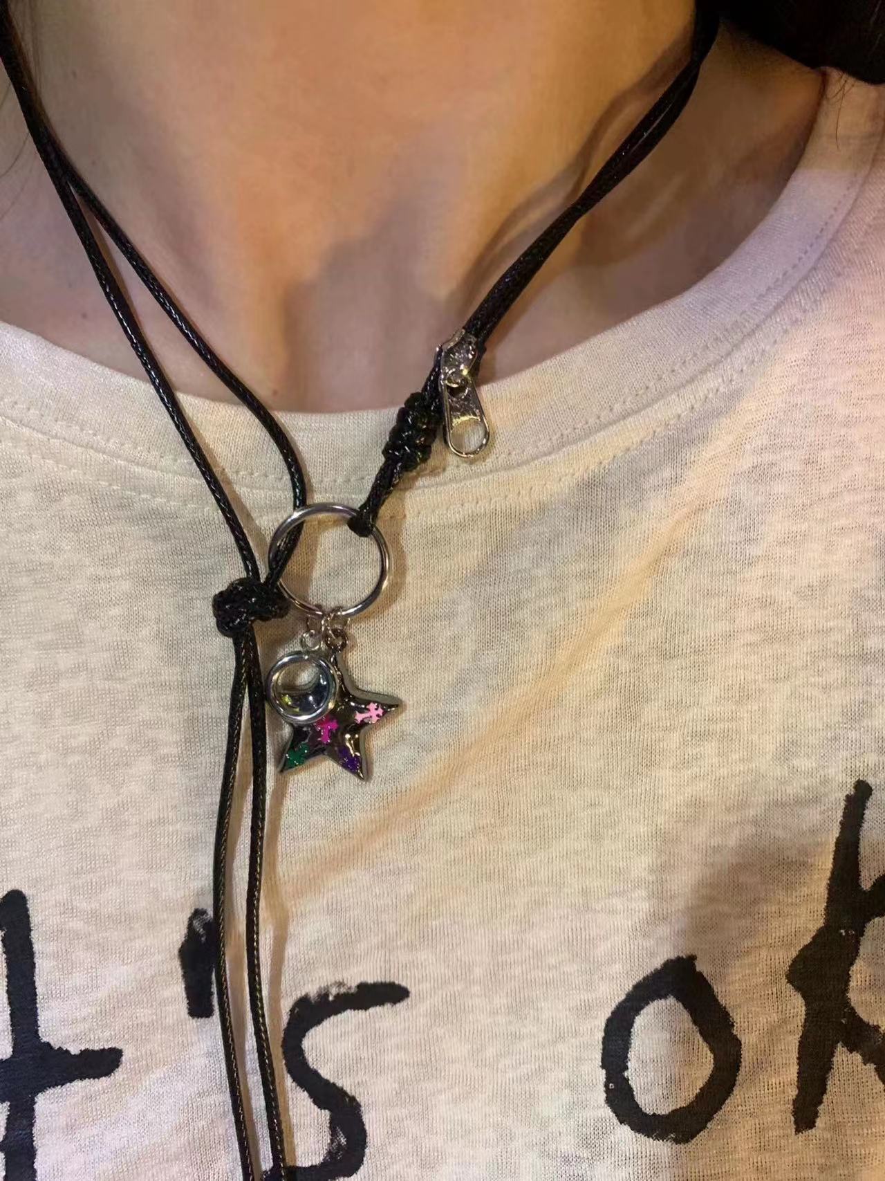 Wholesale Cross Zircon Colorfast Titanium Steel Necklace ACC-NE-NS001