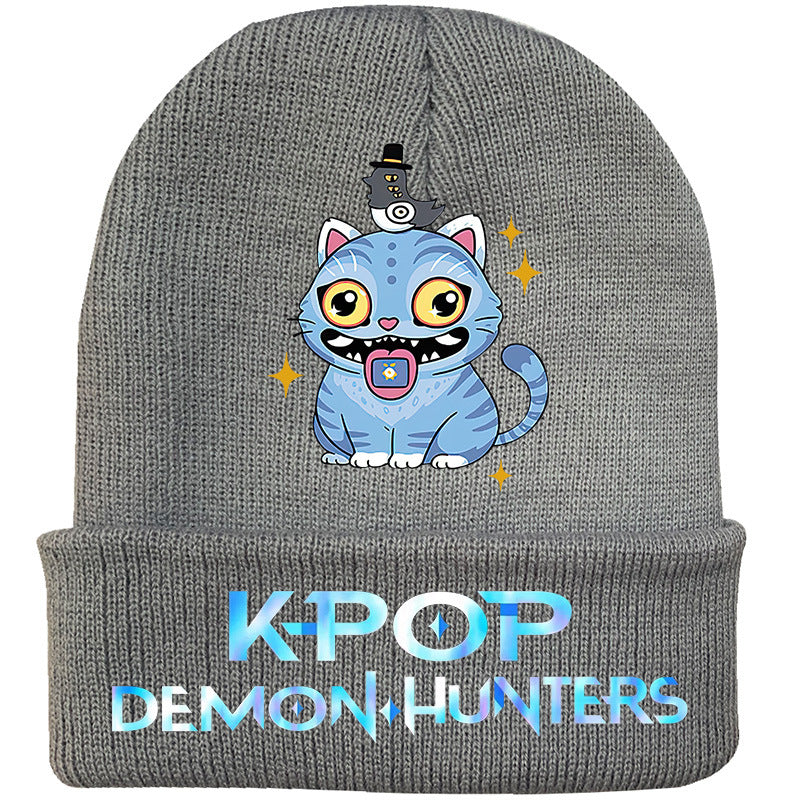 Wholesale kpop anime cartoon knitted hat Beanie