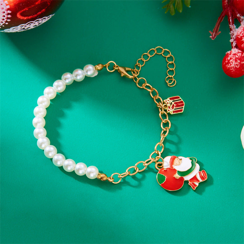 Wholesale  Christmas bracelet snowman pendant bracelet