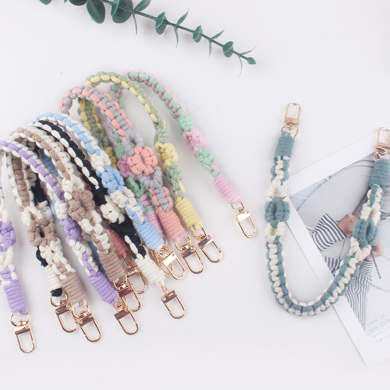 Wholesale  creative pure hand-woven flower leaf small pattern cup set cup rope cup accessories