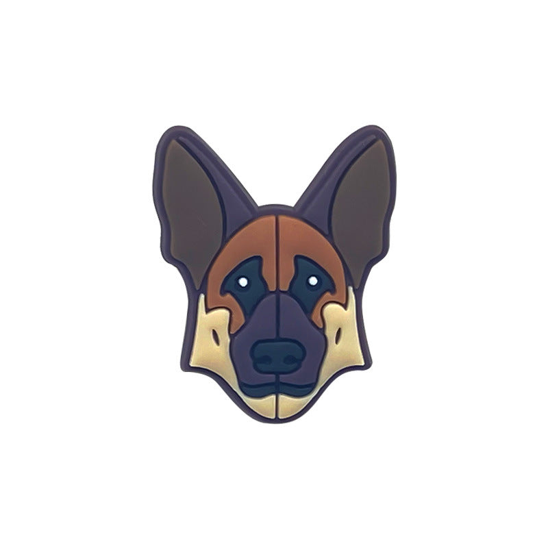 Wholesale Random 100pcs Cute Cartoon Dog PVC Soft Rubber Shoe Buckle Decoration ACC-SC-YiBang004