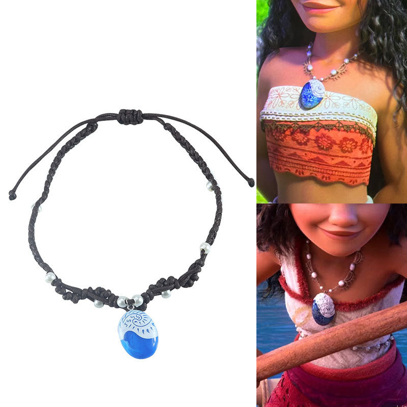 Wholesale Vintage Blue Hollow Knot Necklace