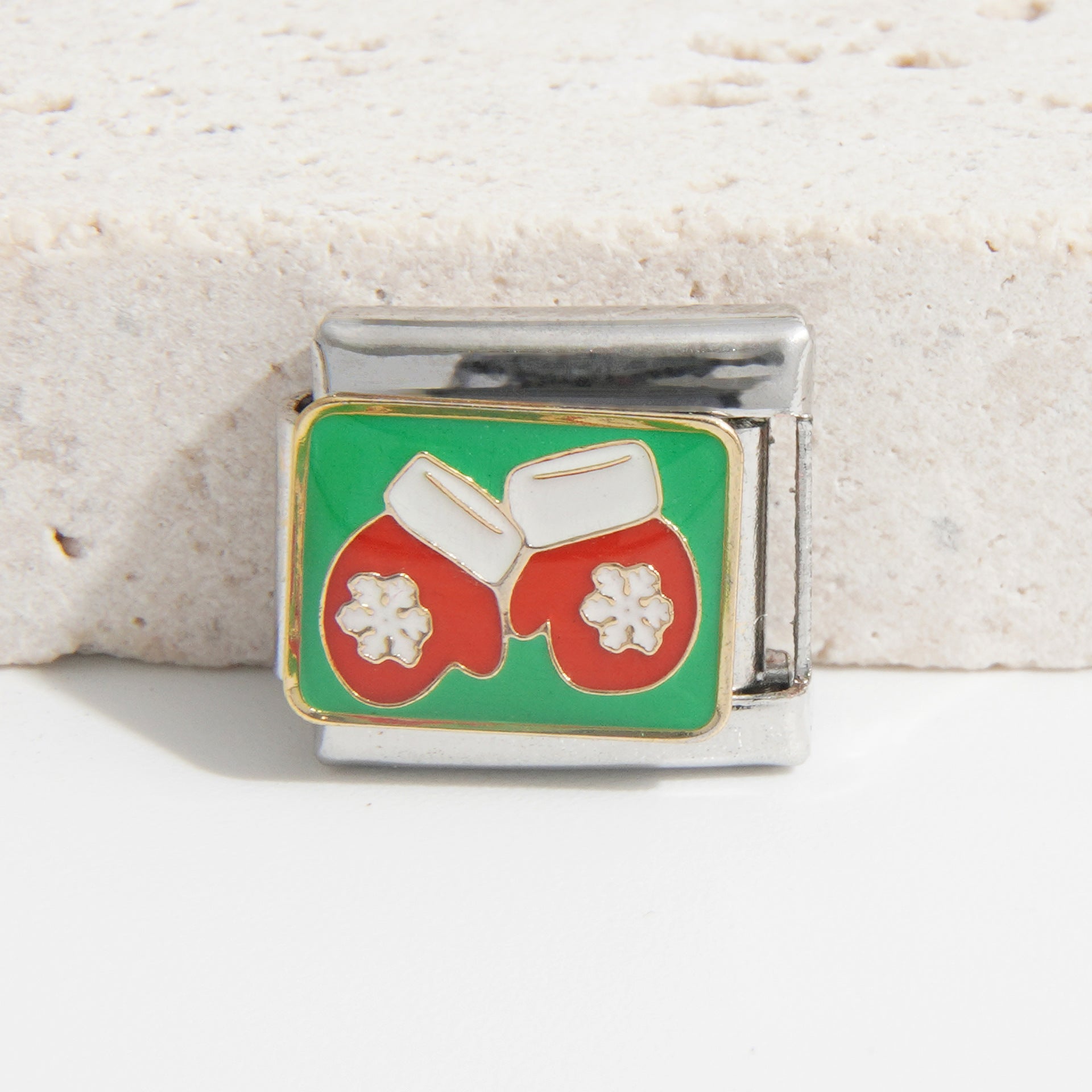 Wholesale Italian Charm Bracelet 9mm DIY Splicing Christmas Series Stainless Steel Composable Bracelet