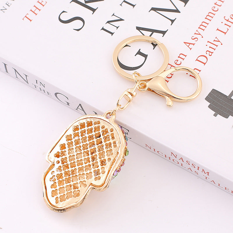 Wholesale Colorful Skull Rhinestone Alloy Keychain ACC-KC-CH020