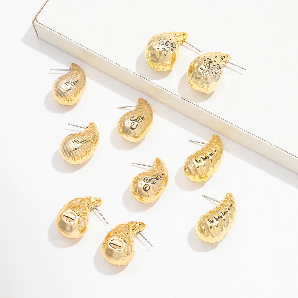 Wholesale Electroplated CCB Diamond Earrings