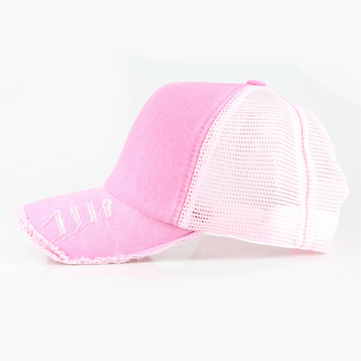 Wholesale  Five Pieces Washed Solid Color Light Plate Baseball Cap