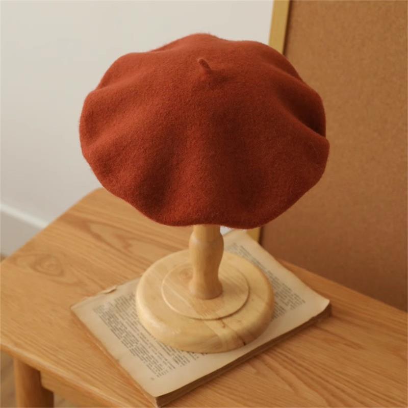 Wholesale solid color wool beret