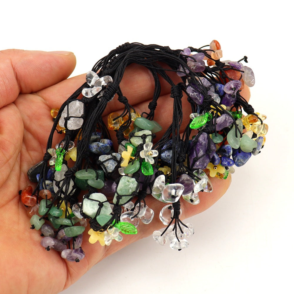 Wholesale Handmade Crystal Macrame Bracelet Geometric Design Unisex Jewelry Gift