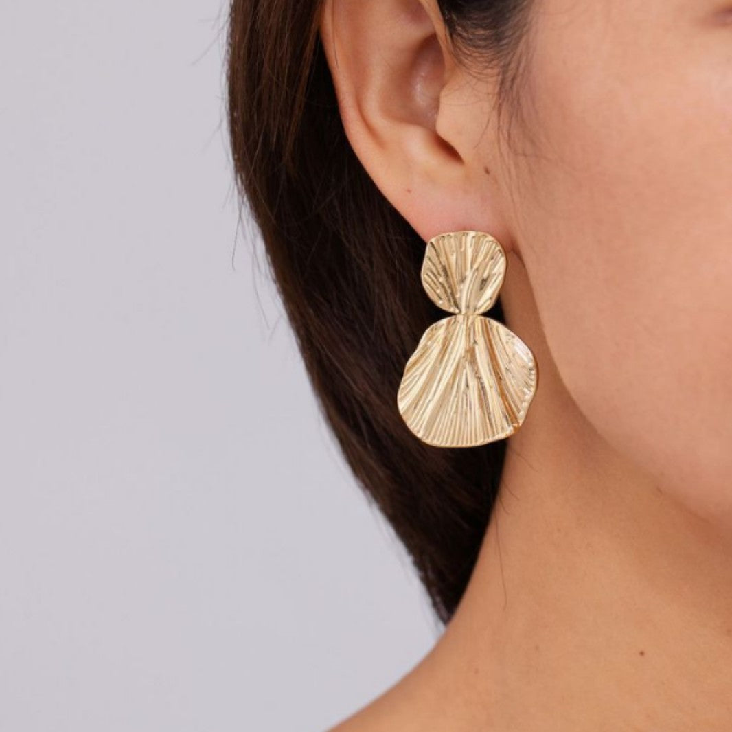 Wholesale real gold heavy  luxury earrings