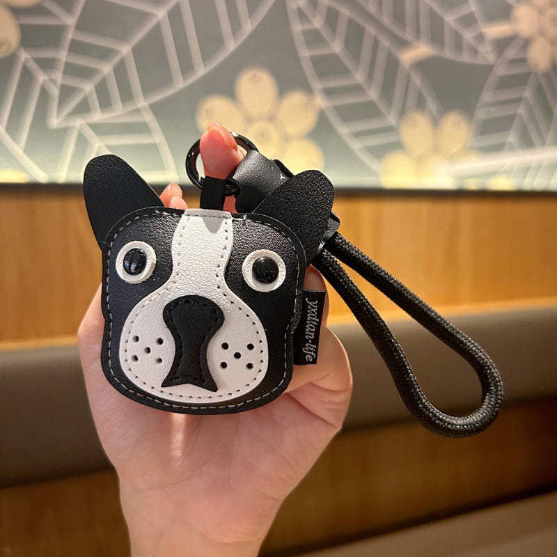 Wholesale Cartoon Leather Puppy Keychain Trendy Bag Charm Decorative Accessory For Resale