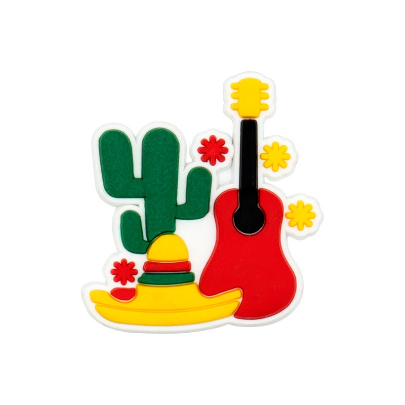 Wholesale Random 100pcs Mexican style Shoes Accessories Shoes Charms