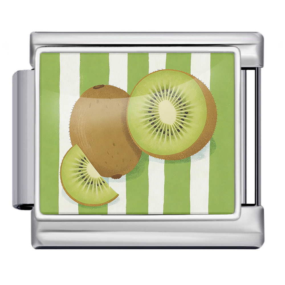 Wholesale 9mm Italian Charm Starter Bracelets DIY square Single Section Creative Stainless Steel Composable Bracelet