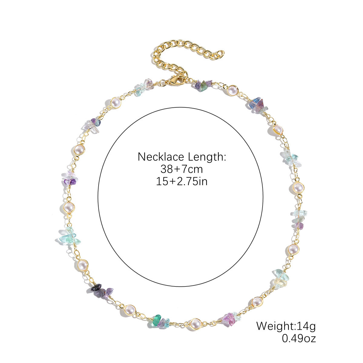 Wholesale Spring and Summer Gravel Double Layer Premium Pearl Necklace ACC-NE-ManYi008