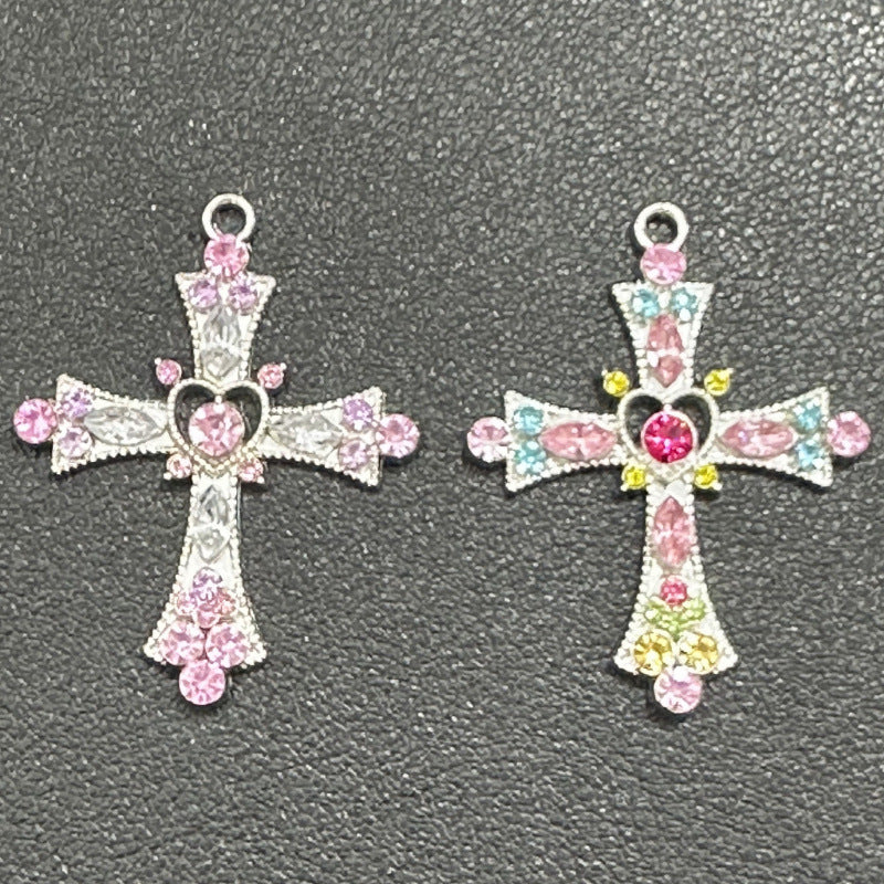 Wholesale Y2K Gothic Cross Necklace Zinc Alloy Pendant Fashion Jewelry for Women