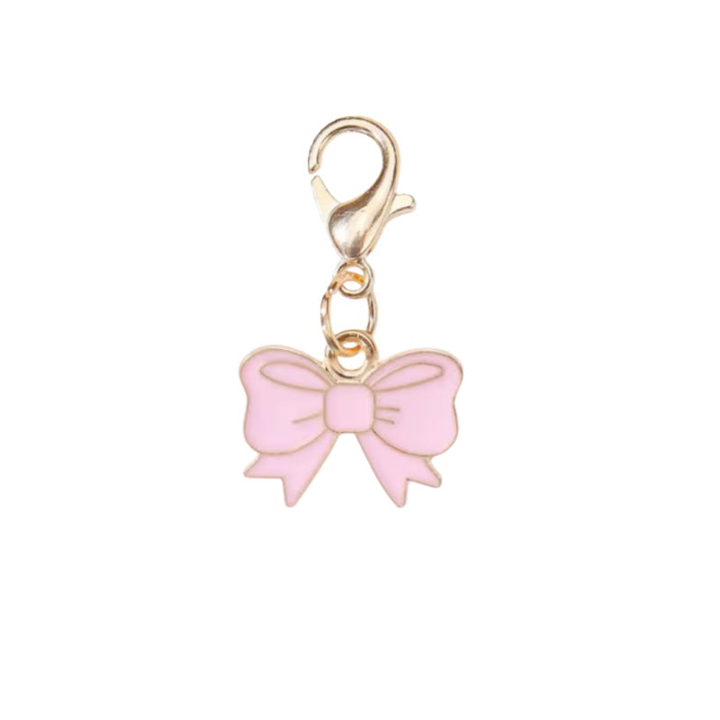 Wholesale 10pcs/pack Oil Drop Butterfly Alloy Pendant DIY Universal Buckle Pendant Accessories Bow Tie Pendant Bracelet Necklace Earrings Accessories
