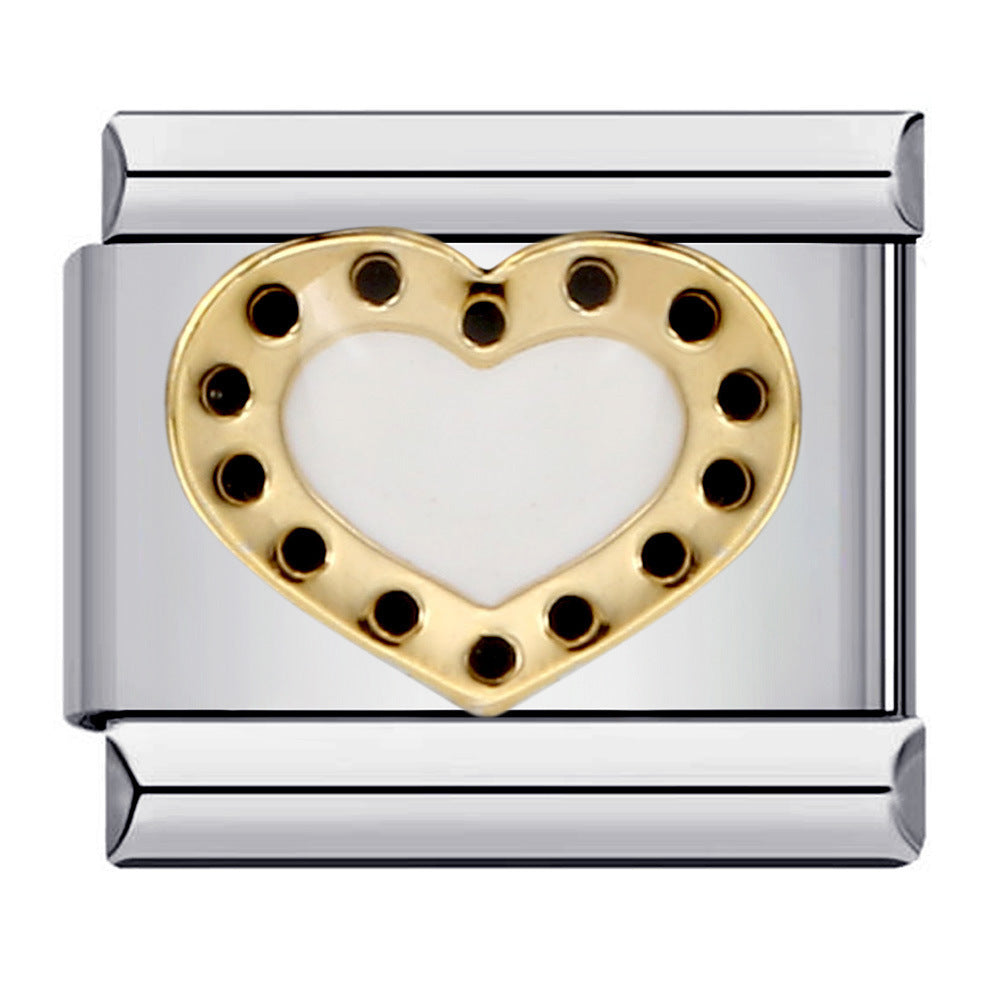 Wholesale Italian modular love series titanium steel bracelet  DIY