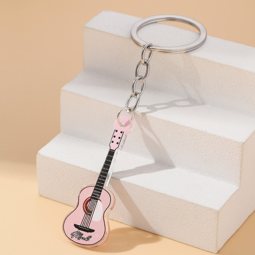 Wholesale Hip Hop Rock Double Sided Guitar Acrylic Keychains ACC-KC-RongR056