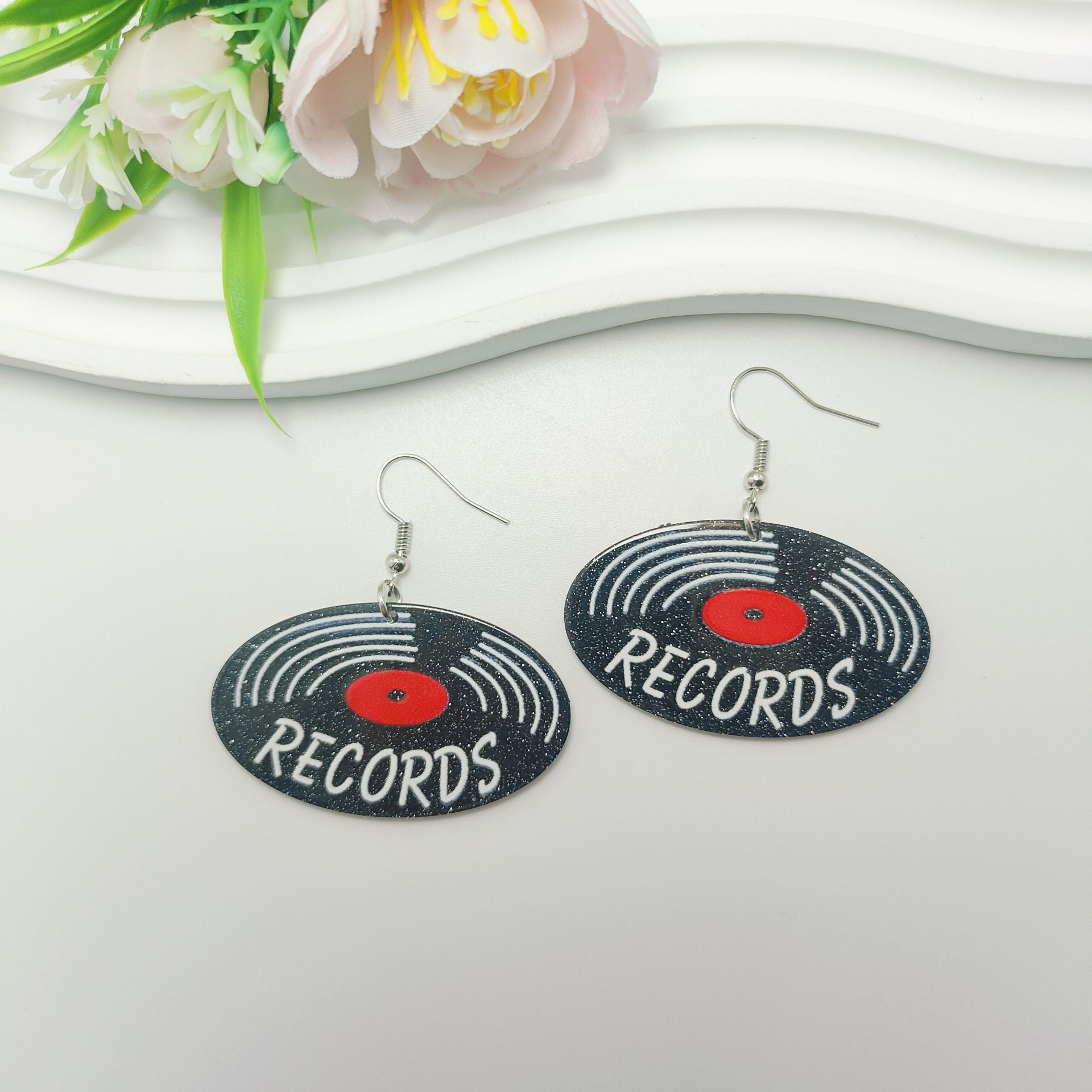 Wholesale Acrylic Retro Nostalgic Rubik's Cube Cute Cartoon Game Console Earrings ACC-ES-Qiyu021