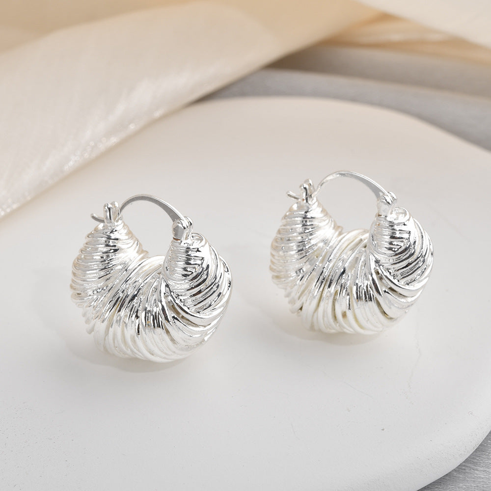 Wholesale  Light Luxury Wrap Line Thread Ear Buckle  Earrings