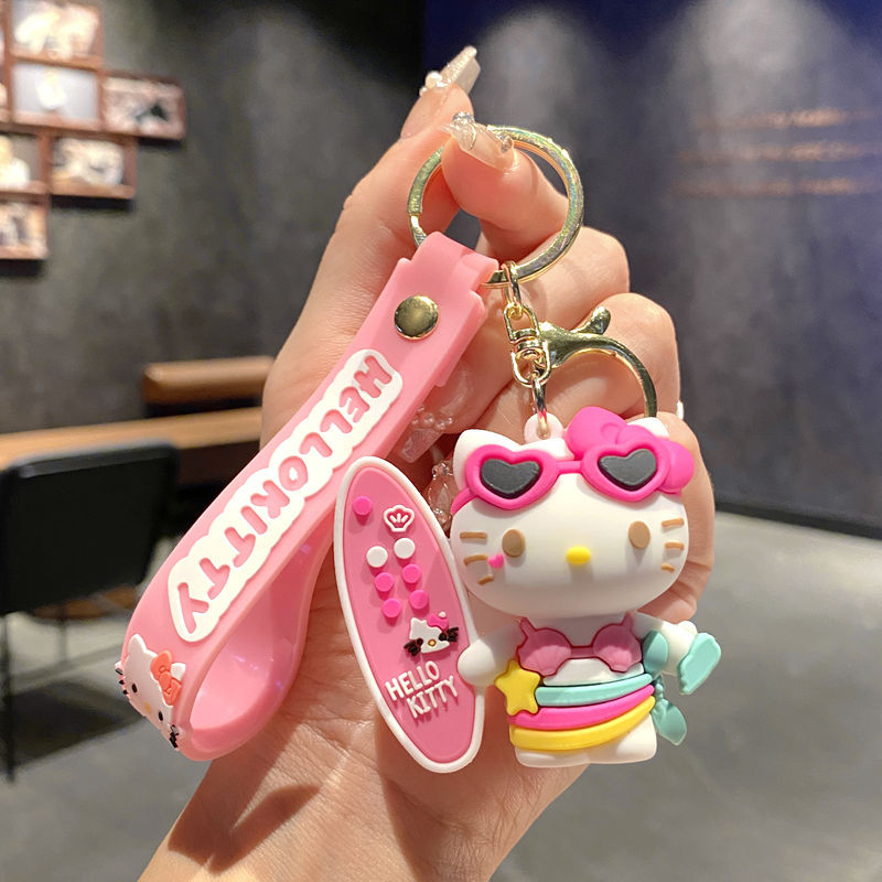 Wholesale Cute Cartoon  Cat Pendant Keychain,  Stylish Bag Charm,  Boutique Resale Gift