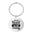 Wholesale Halloween keychain pendant stainless steel laser engraved round keychain