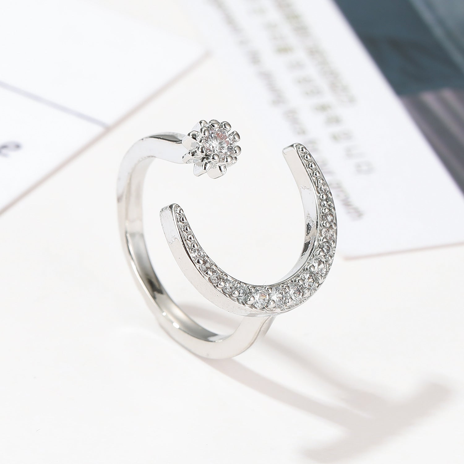 Wholesale Star Moon Ring Women's Index Finger Distinctive Fashion Fine Ring