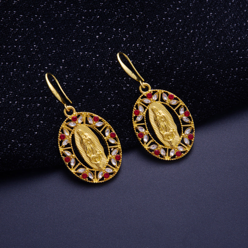 Wholesale Light Luxury High-end Oval Earrings