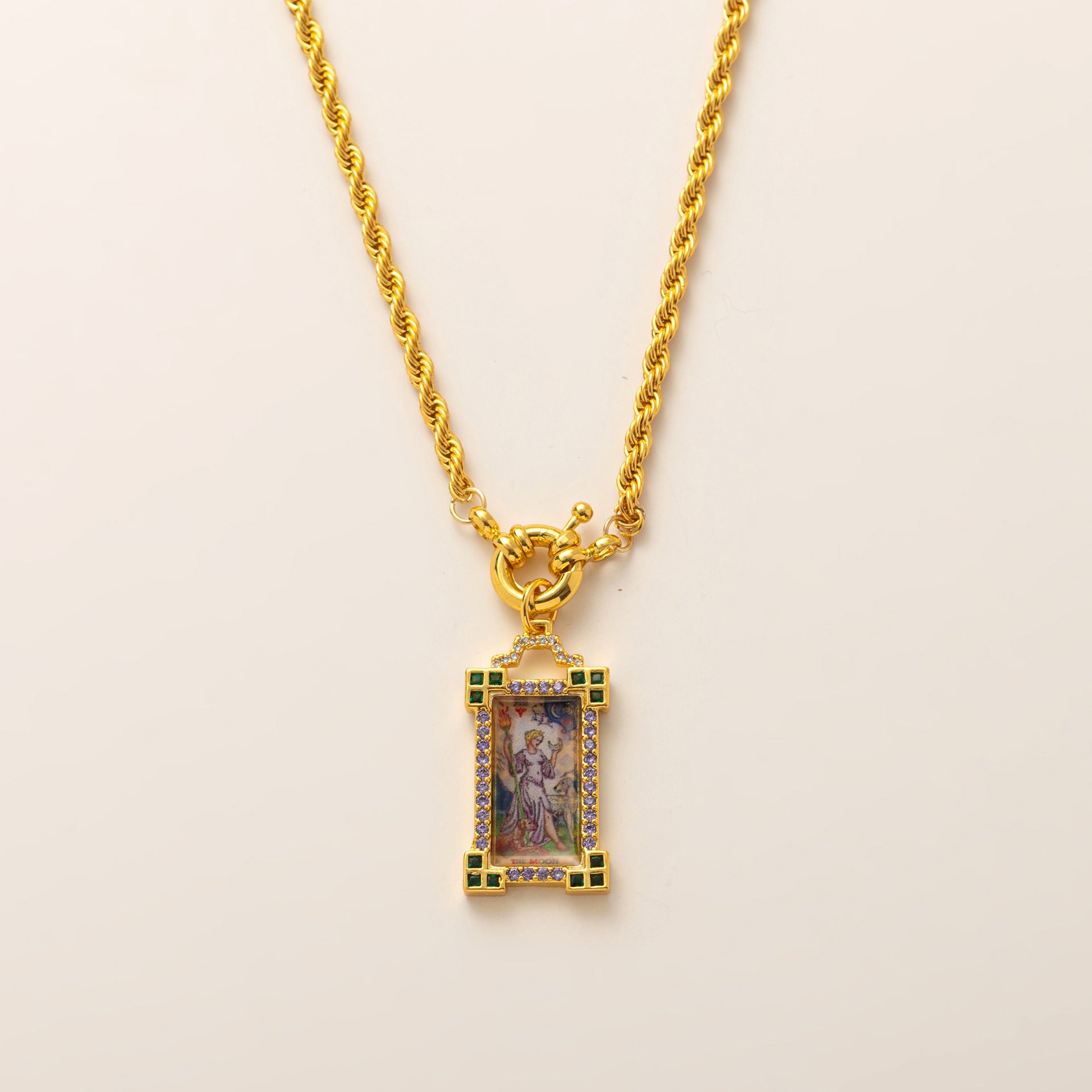 Wholesale Bohemian style Tarot love long necklace