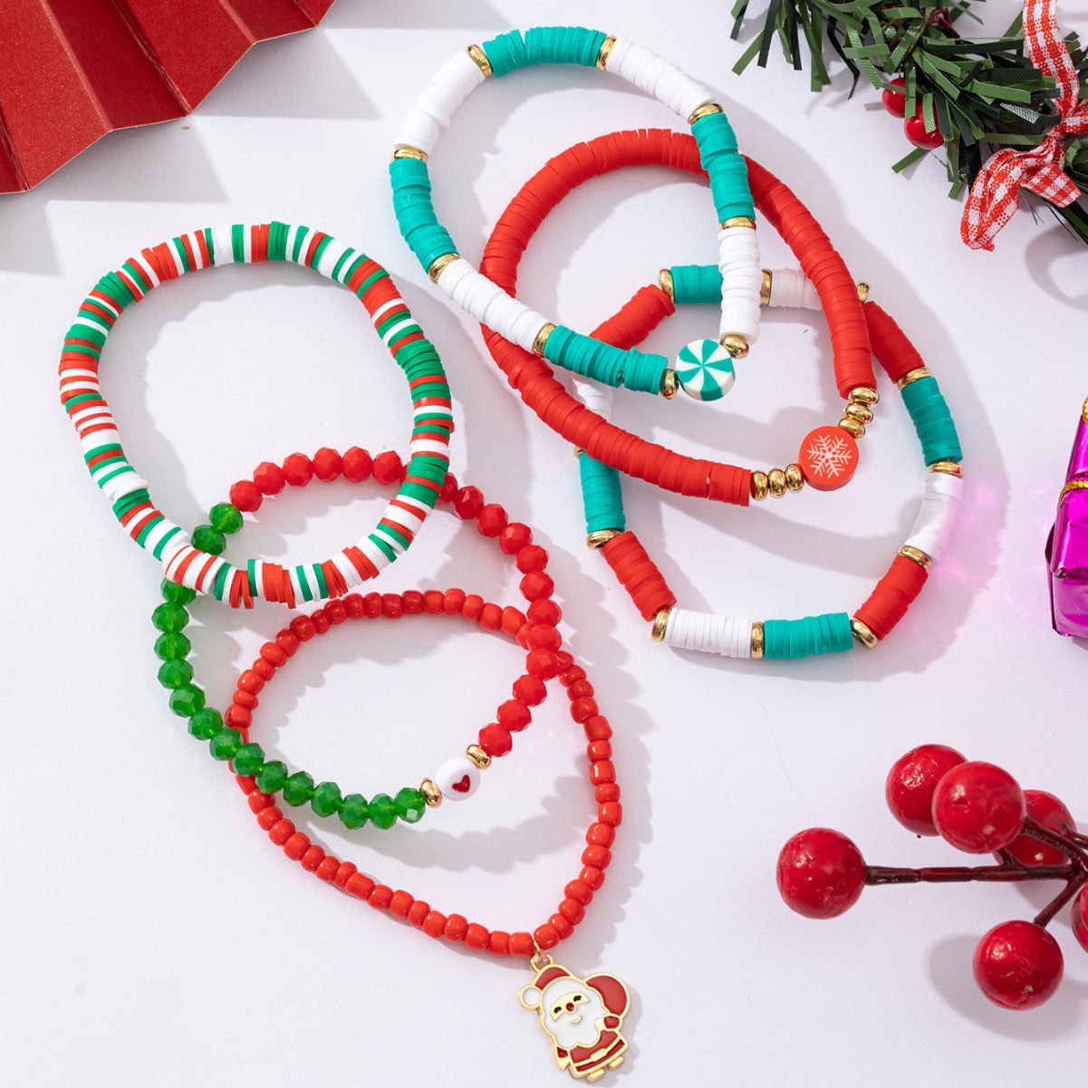 Wholesale Christmas Snowman Bracelet Set ACC-BT-Xunru001