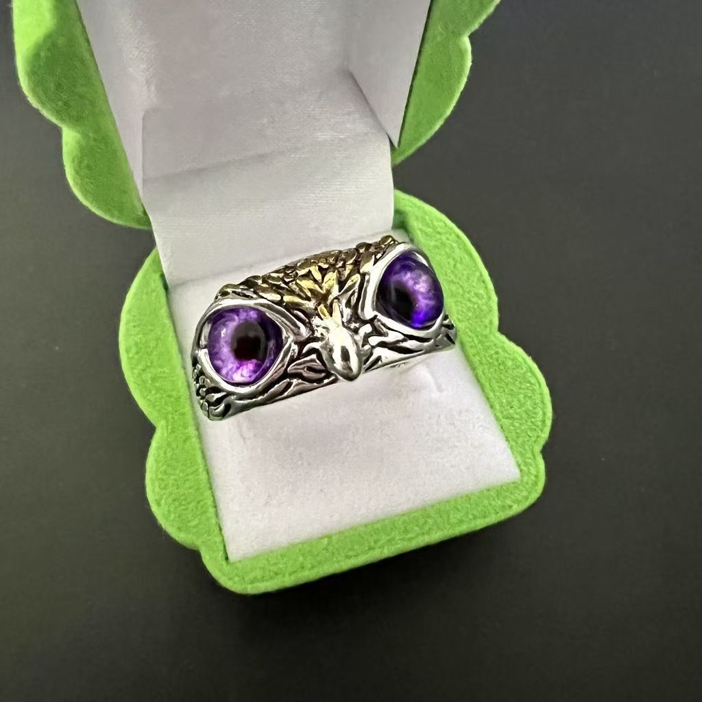 Wholesale Creative silver Owl Ring