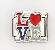 Wholesale Stainless Steel Italian Charm Bracelet Love Letter DIY Elastic Band Unisex Everyday Jewelry Accessory