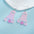 Wholesale Halloween Cute funny laser magic color ghost  acrylic earrings