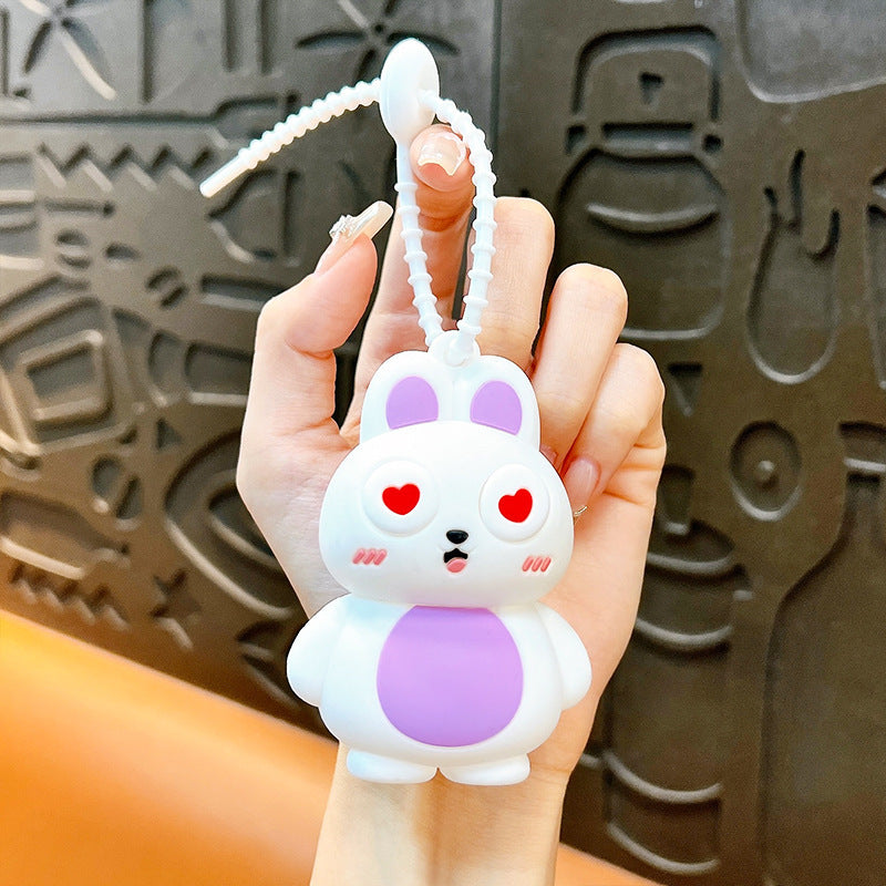 Wholesale decompression bunny squeeze keychain