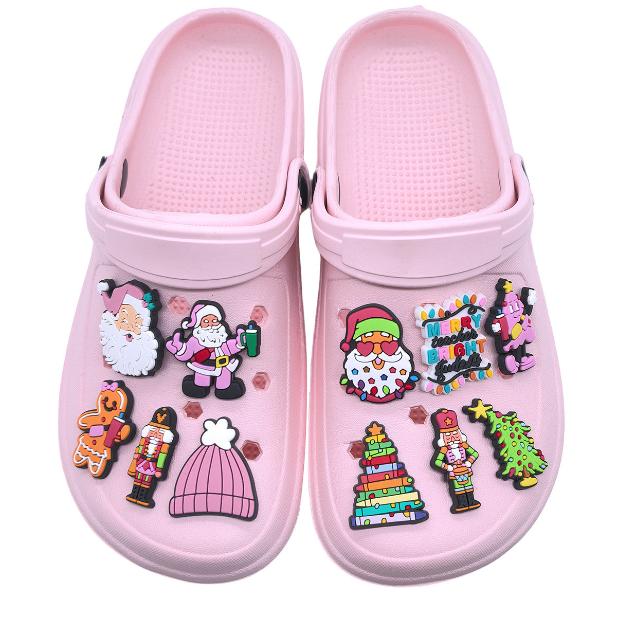 Wholesale Random 100pcs Christmas PVC Soft Rubber Shoe Buckle Decoration ACC-SC-RYY062