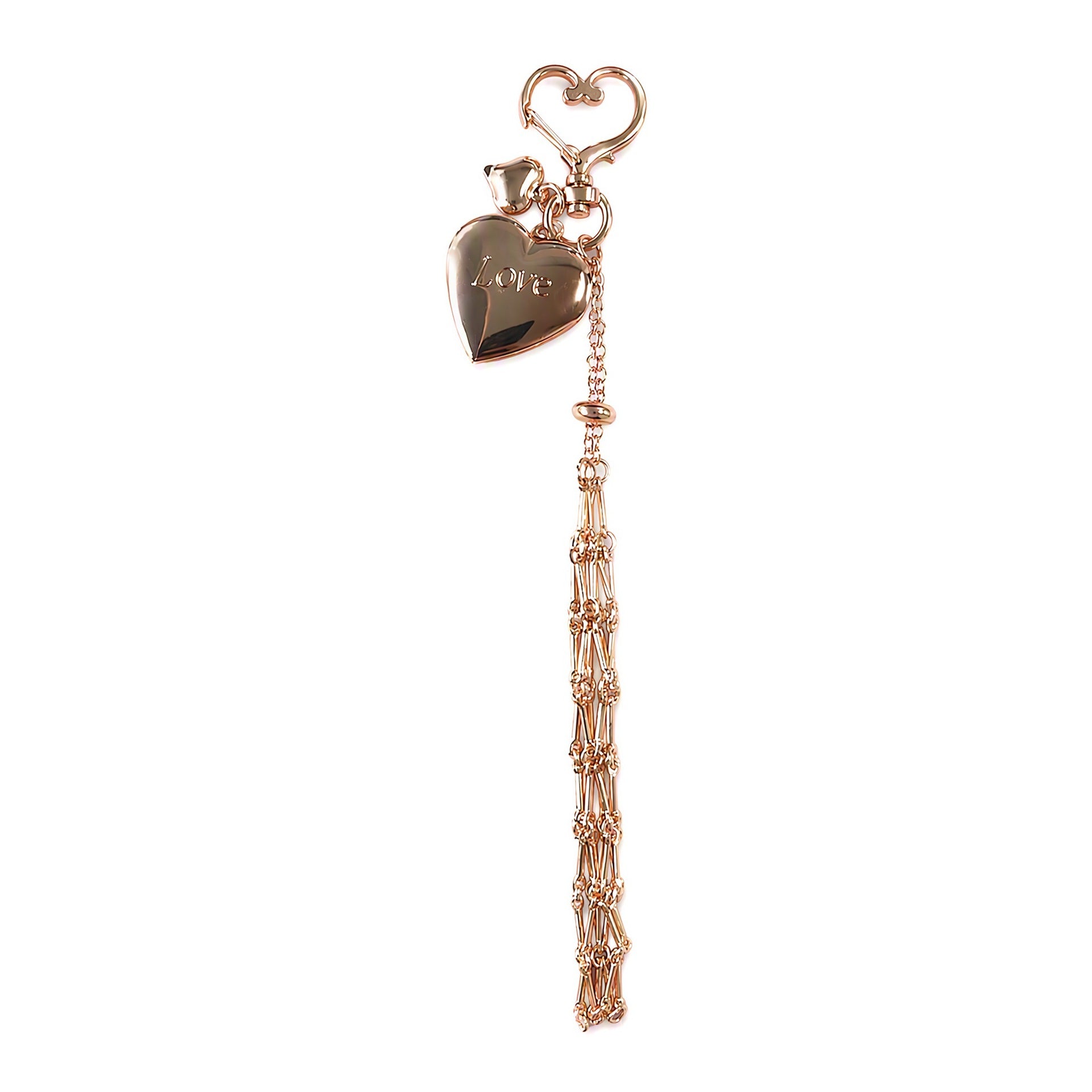 Wholesale Sweet Chic Bag Charm Keychain Metal Lipstick Mirror Case With Mesh Pouch Fashion Accessory Boutique Gift For Women Resale