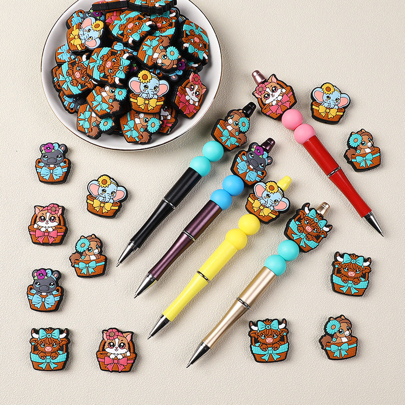 Wholesale 20pcs Cartoon Animal Elephant Focal Beads DIY Bead Accessories ACC-BDS-RongFa044